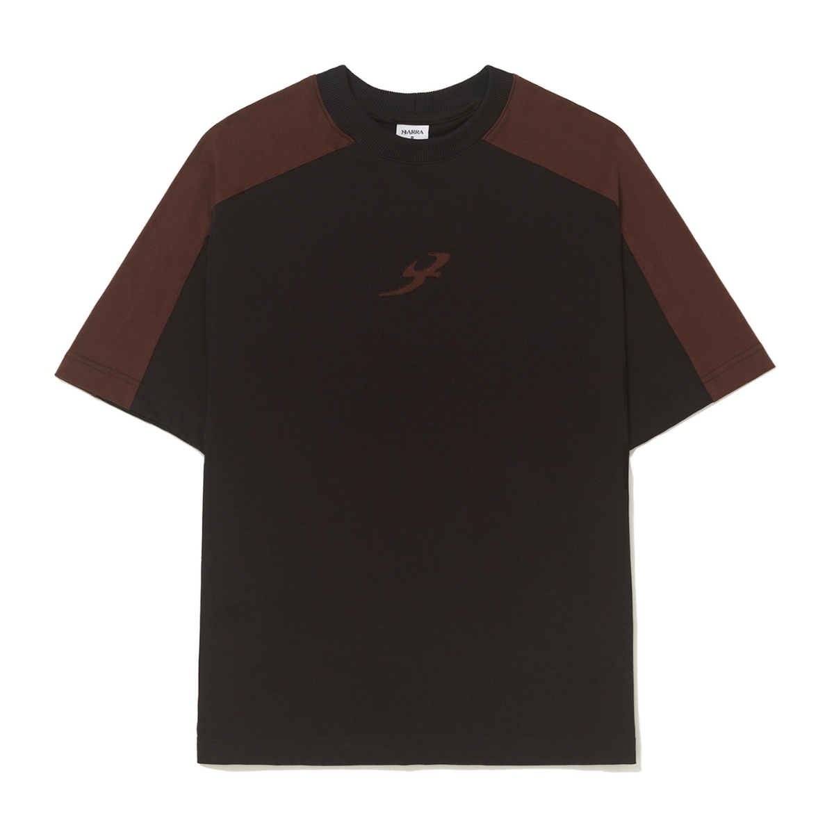 CAMISETA BARRA RECORTADA B GARÇA PRETA
