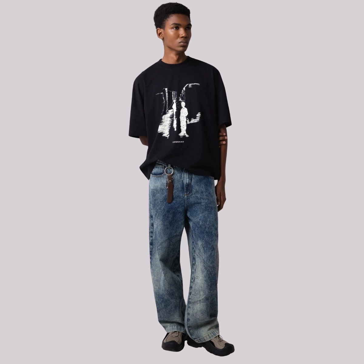 CAMISETA THESAINT WIDE SHADOW