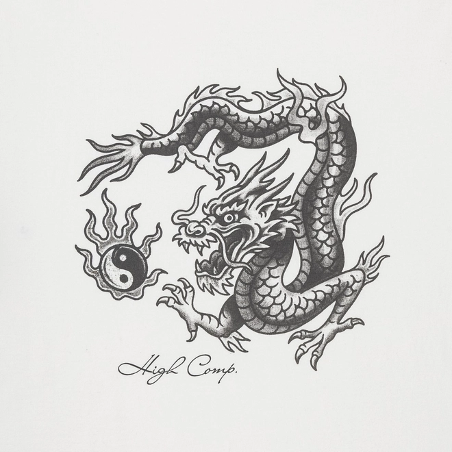 CAMISETA HIGH FIRE DRAGON WHITE
