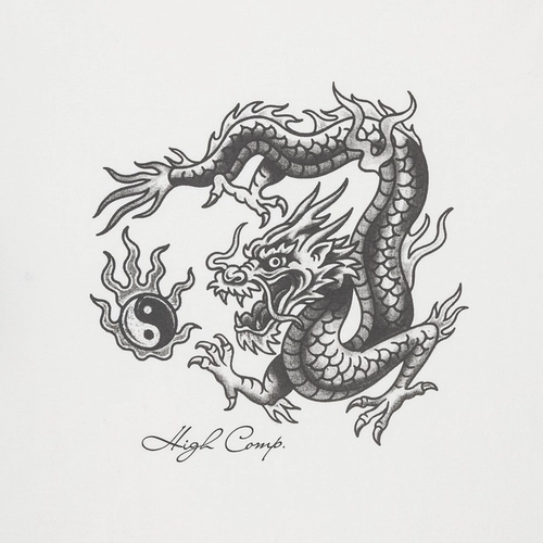 CAMISETA HIGH FIRE DRAGON WHITE