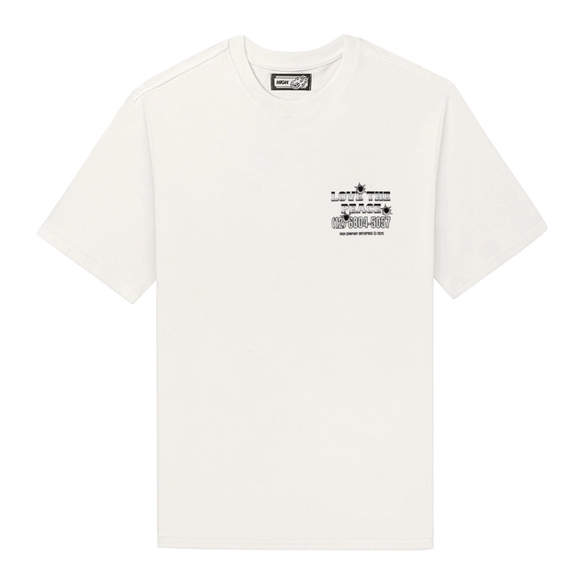 CAMISETA HIGH LOVE THE PEACE WHITE