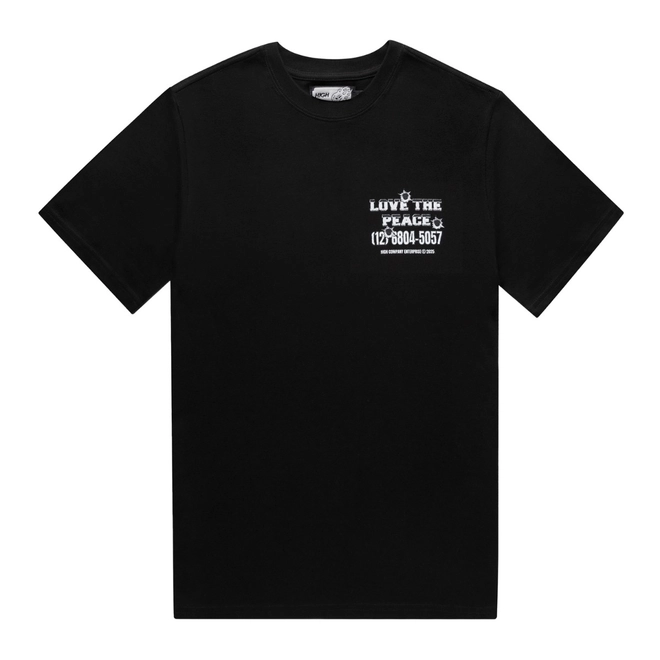 CAMISETA HIGH LOVE THE PEACE BLACK