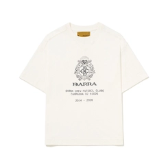 CAMISETA BARRA BRASÃO OFF WHITE