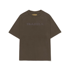 CAMISETA BARRA LOGO REMIX ESTONADA MARROM
