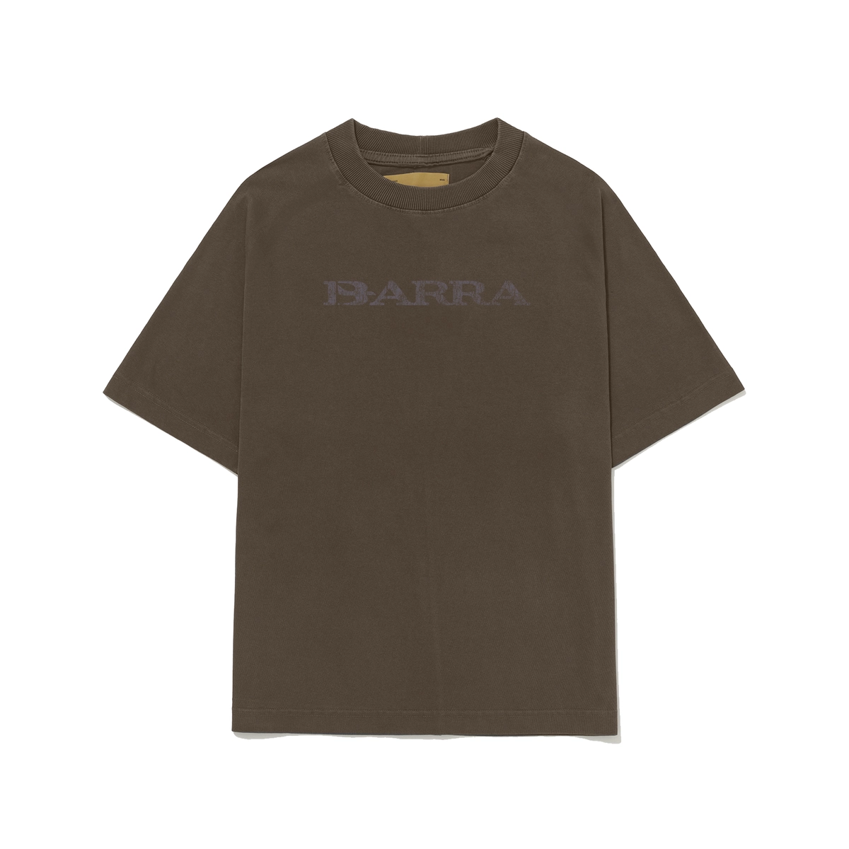CAMISETA BARRA LOGO REMIX ESTONADA MARROM