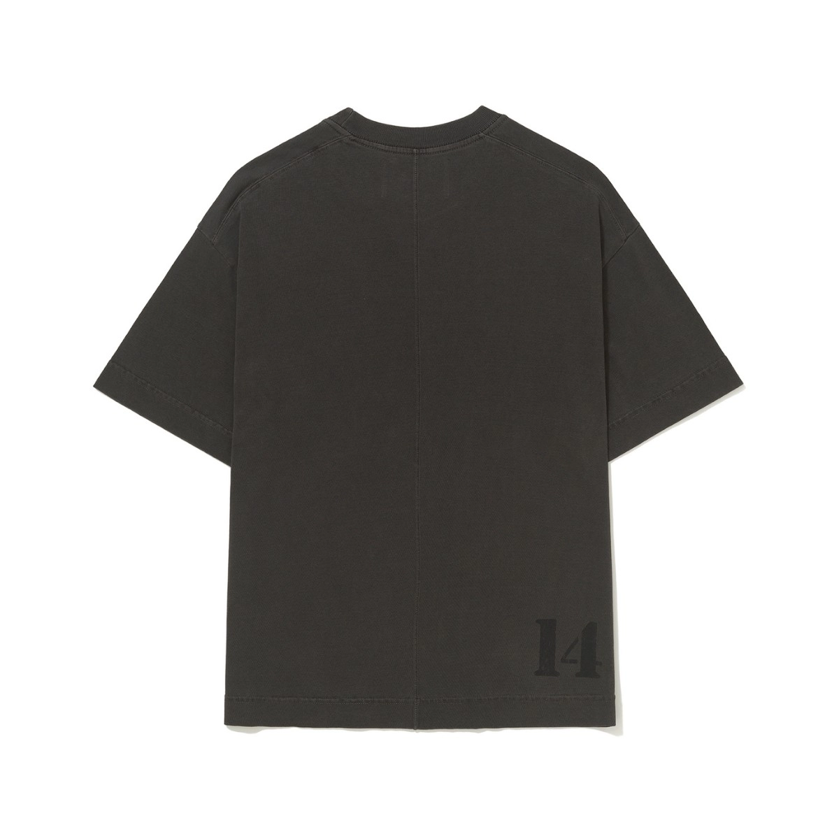 CAMISETA BARRA BRASÃO ESTONADA PRETA