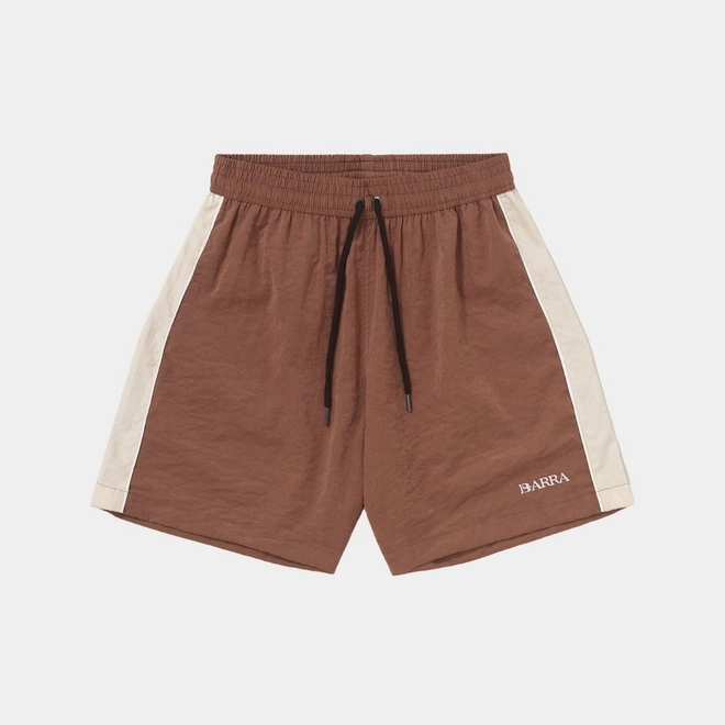 SHORT BARRA ESPORTIVO CLASSICO MARROM