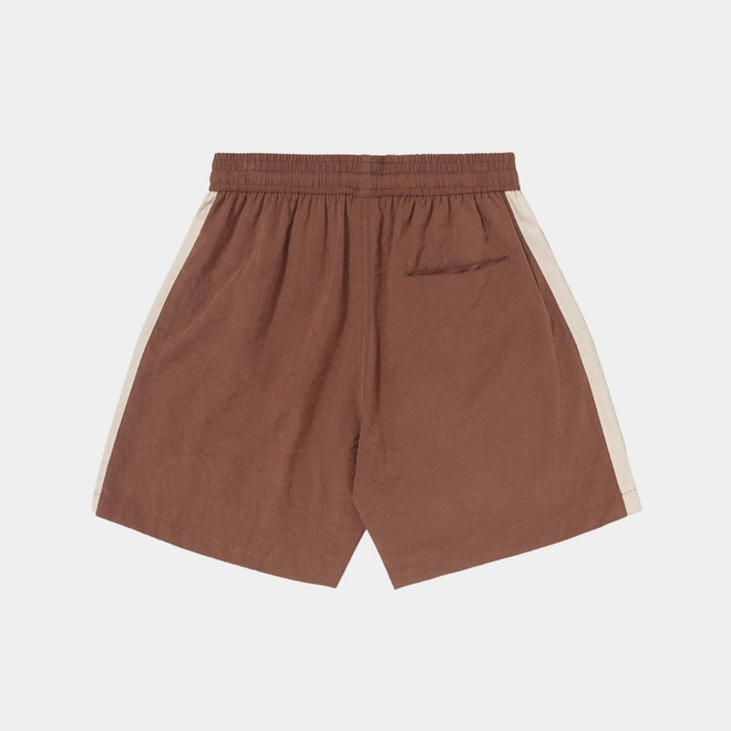 SHORT BARRA ESPORTIVO CLASSICO MARROM