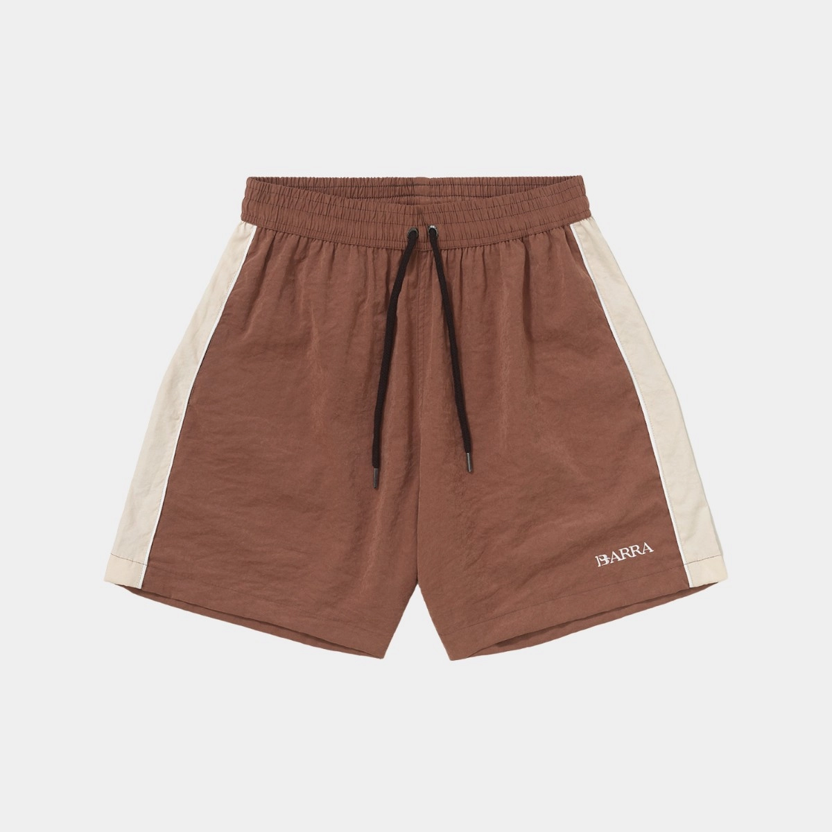 SHORT BARRA ESPORTIVO CLASSICO MARROM