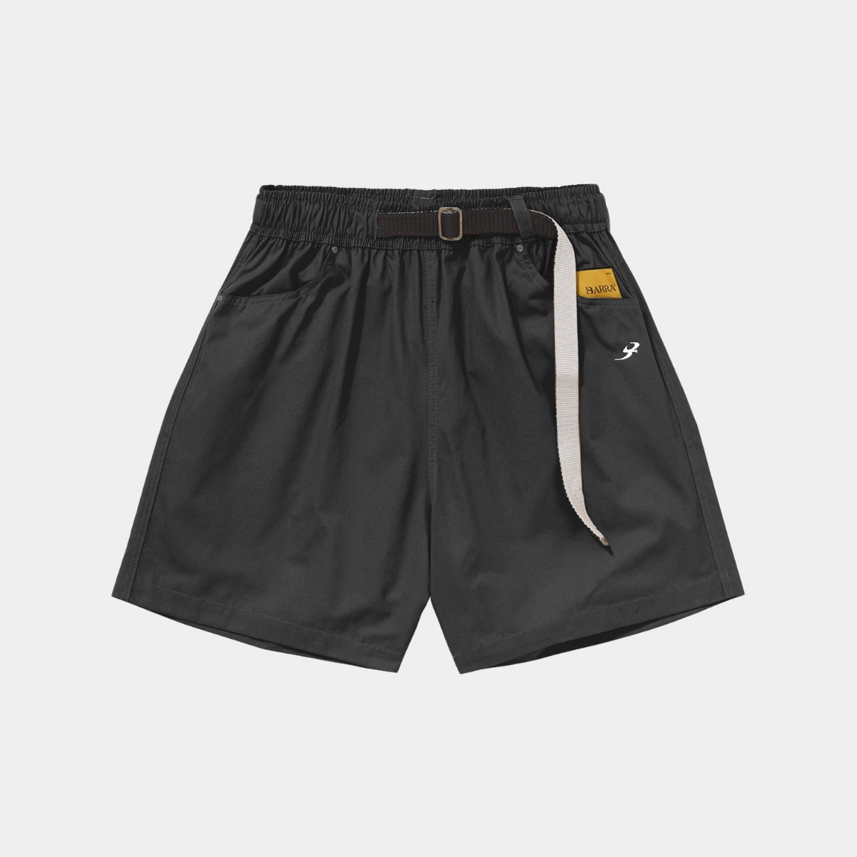 SHORT BARRA SARJA TECH PRETO