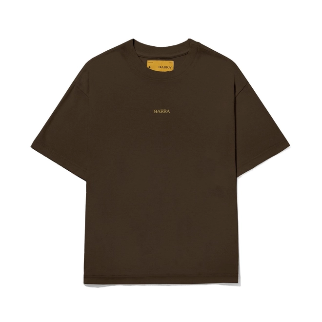 CAMISETA BARRA LOGO MARROM