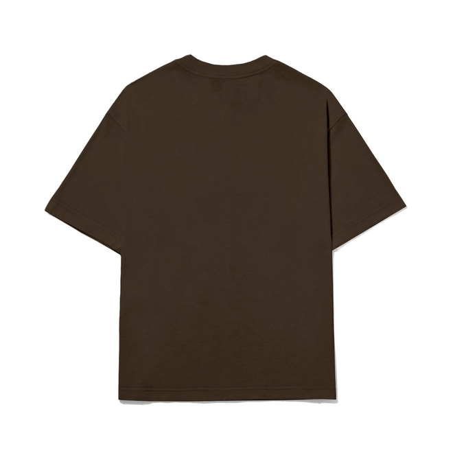 CAMISETA BARRA LOGO MARROM
