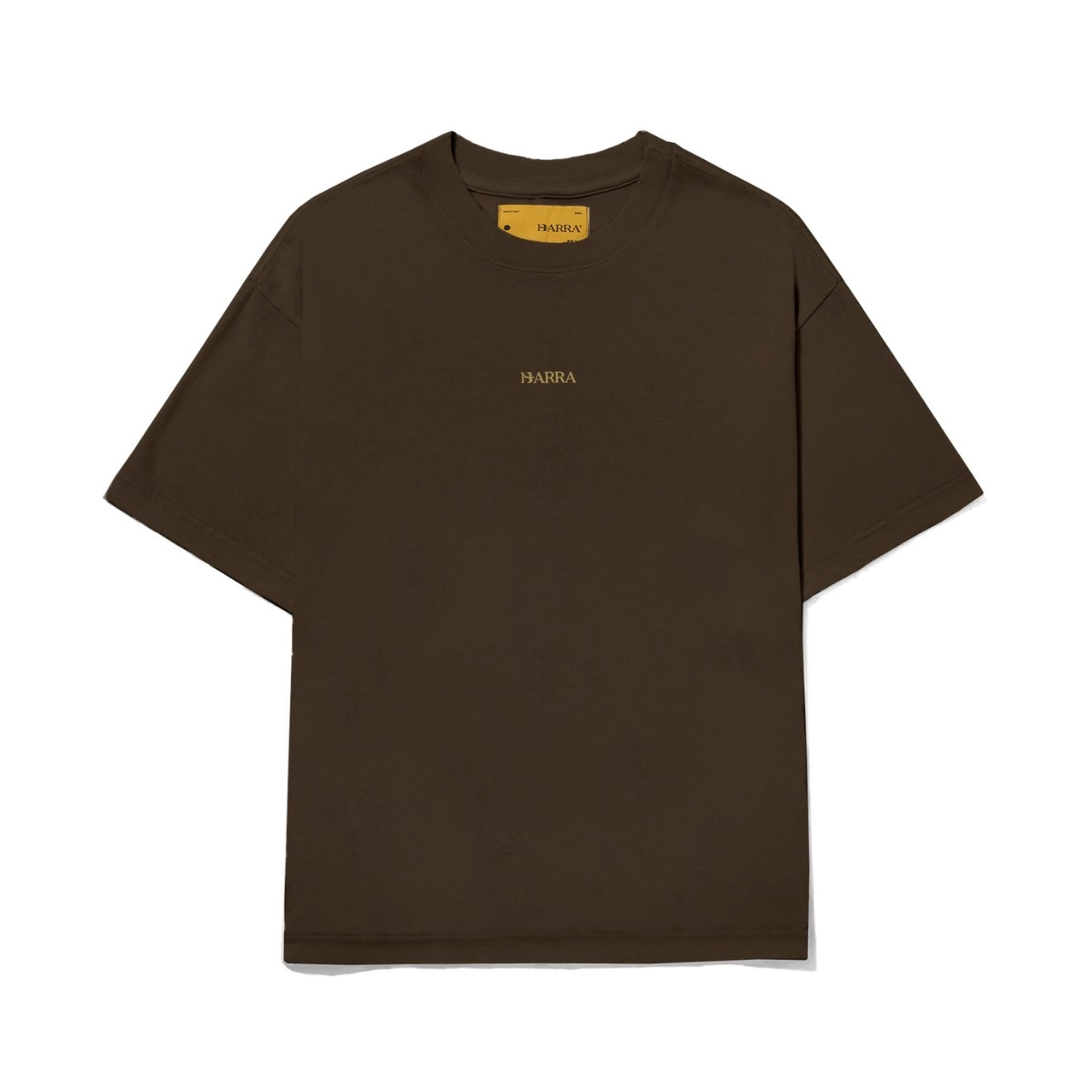 CAMISETA BARRA LOGO MARROM