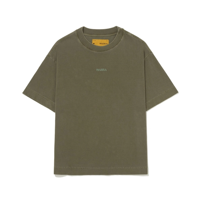 CAMISETA BARRA LOGO ESTONADA VERDE