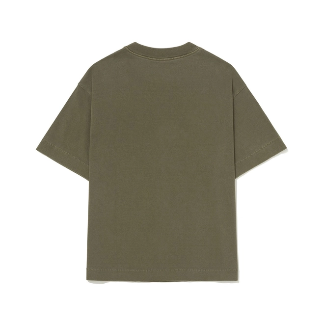 CAMISETA BARRA LOGO ESTONADA VERDE