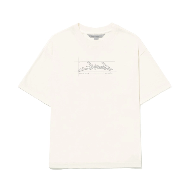 CAMISETA BARRA CROQUI OFF WHITE