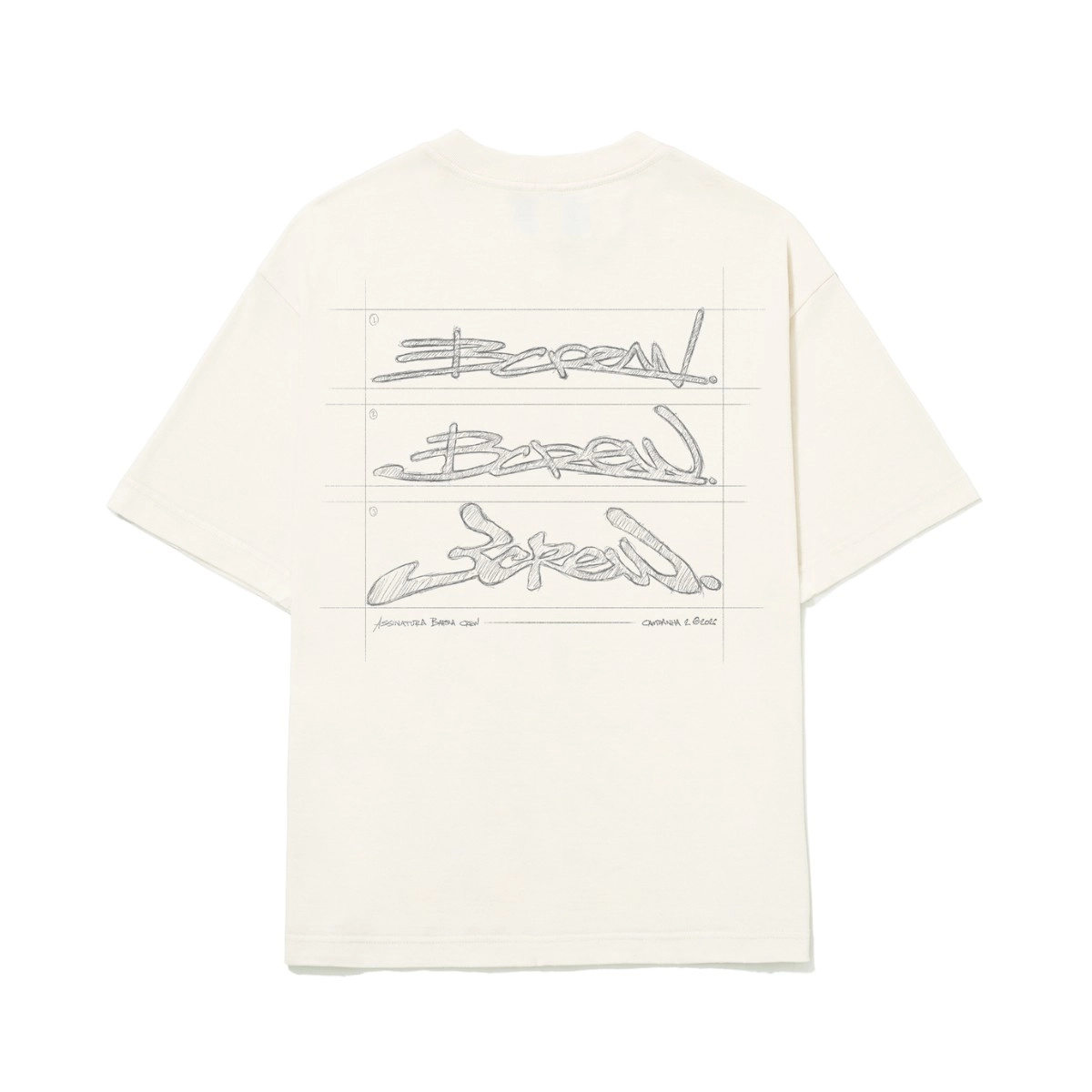 CAMISETA BARRA CROQUI OFF WHITE