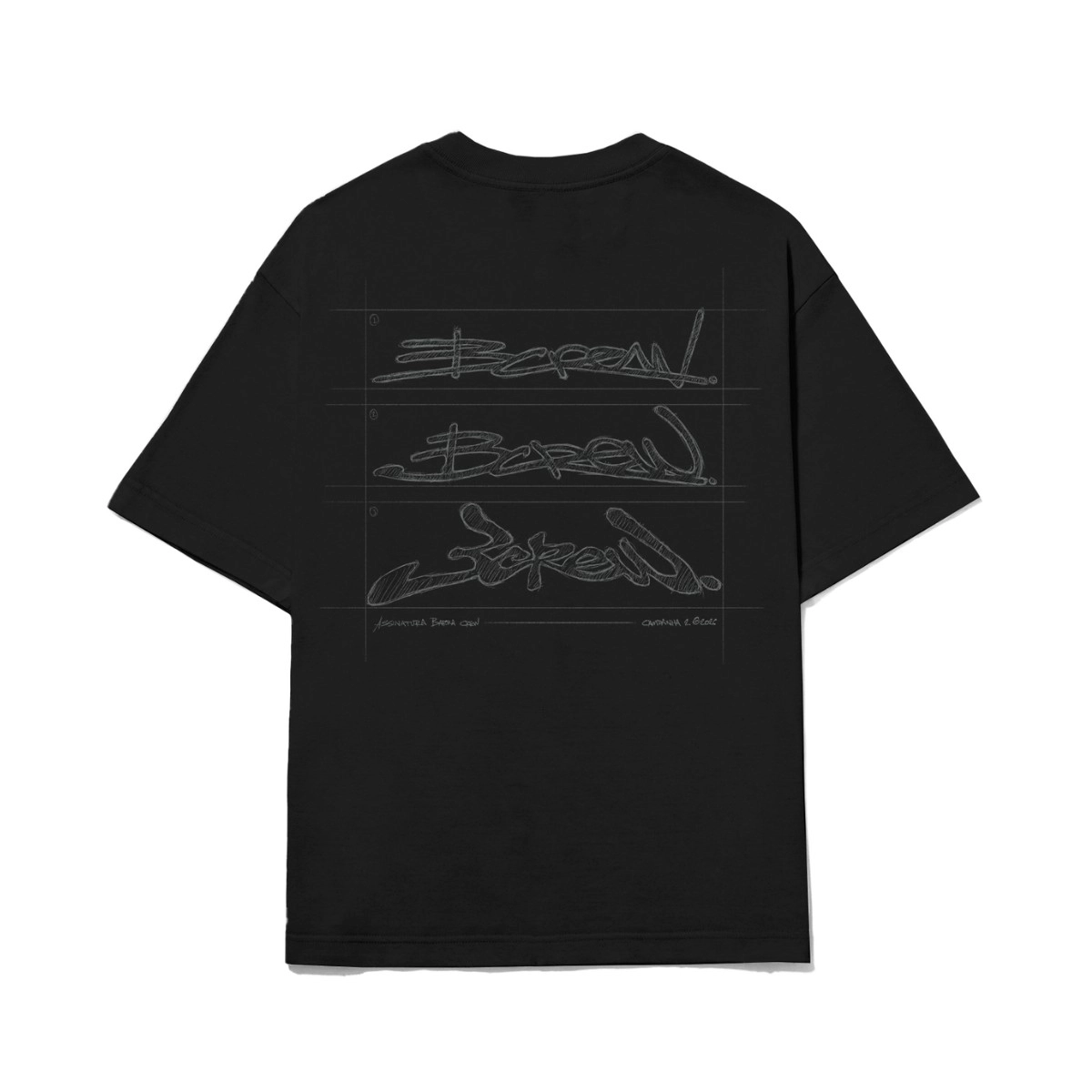 CAMISETA BARRA CROQUI PRETO
