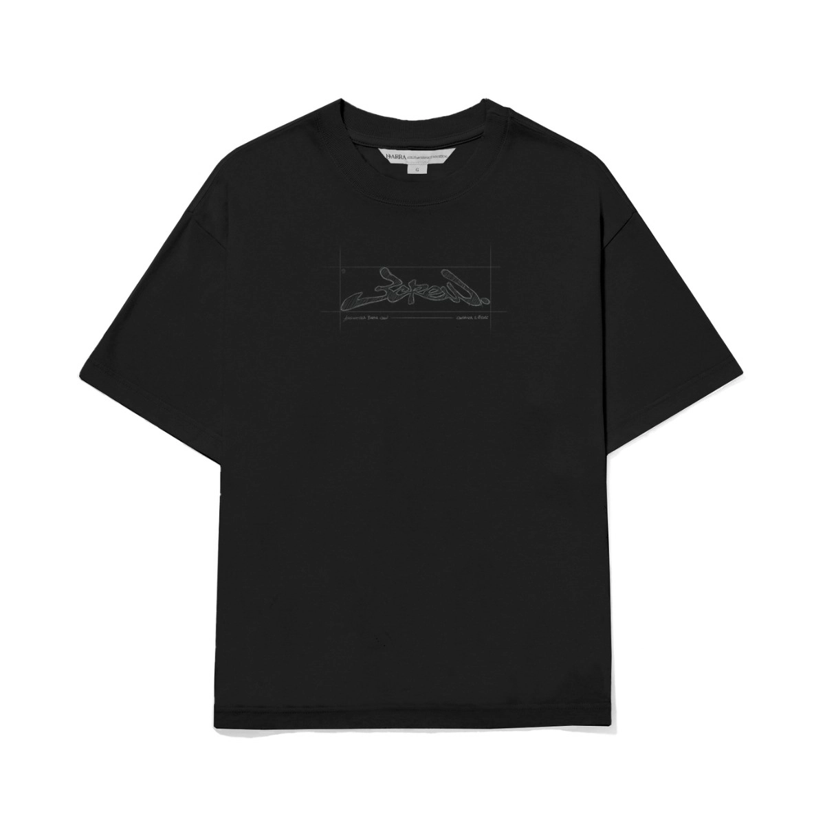 CAMISETA BARRA CROQUI PRETO