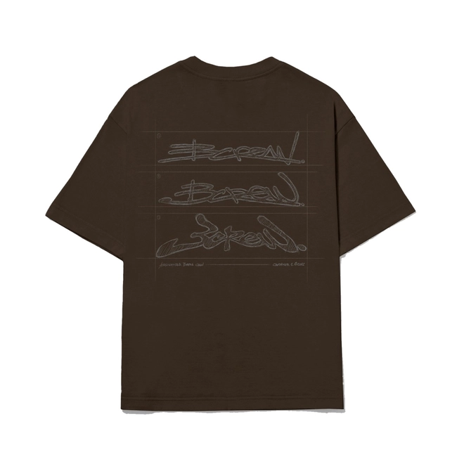 CAMISETA BARRA CROQUI MARROM