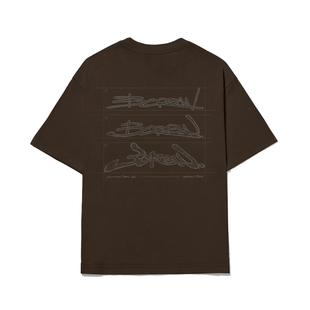 CAMISETA BARRA CROQUI MARROM