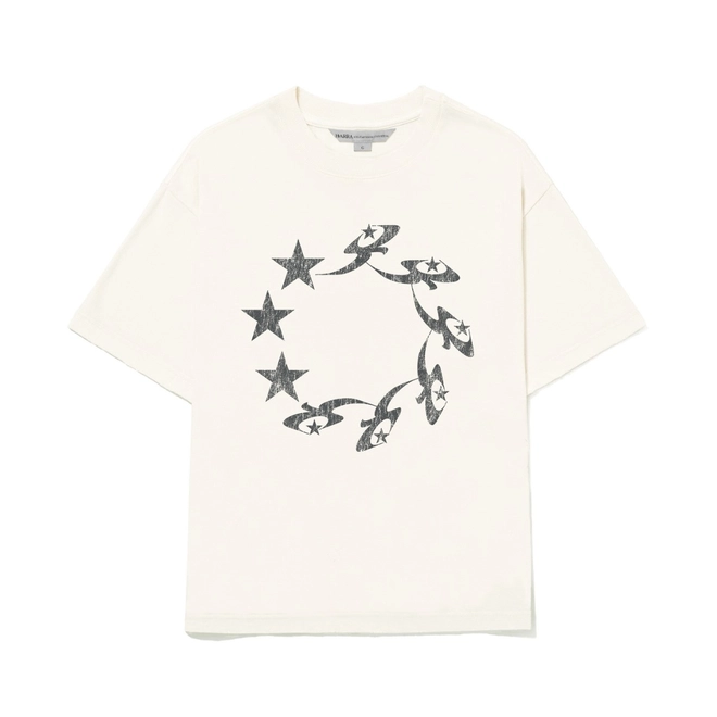 CAMISETA BARRA TRIBAL OFF WHITE
