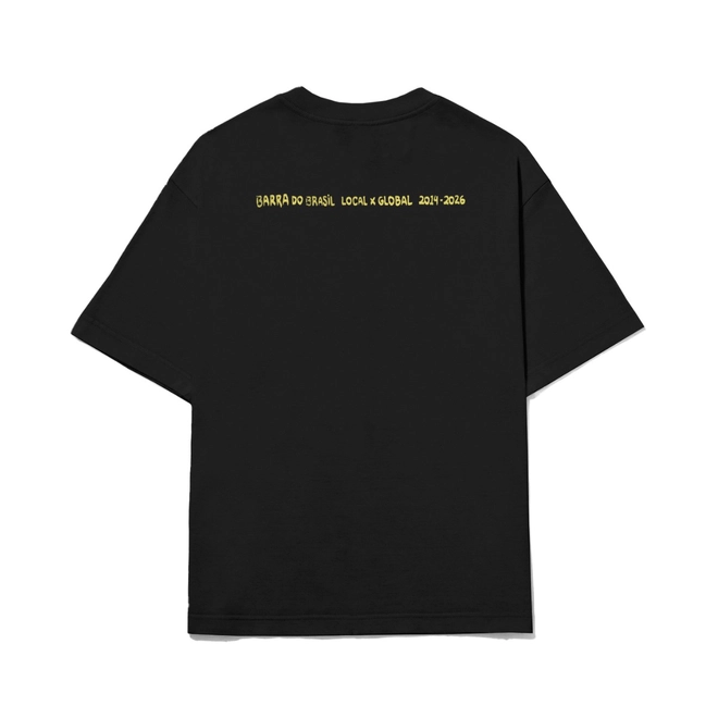 CAMISETA BARRA ICONOGRAFIA PRETA