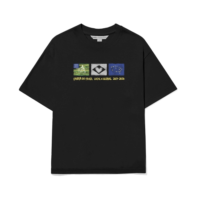 CAMISETA BARRA ICONOGRAFIA PRETA