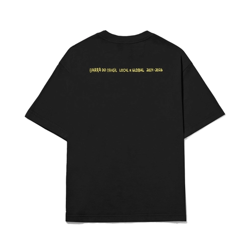 CAMISETA BARRA ICONOGRAFIA PRETA