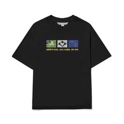 CAMISETA BARRA ICONOGRAFIA PRETA