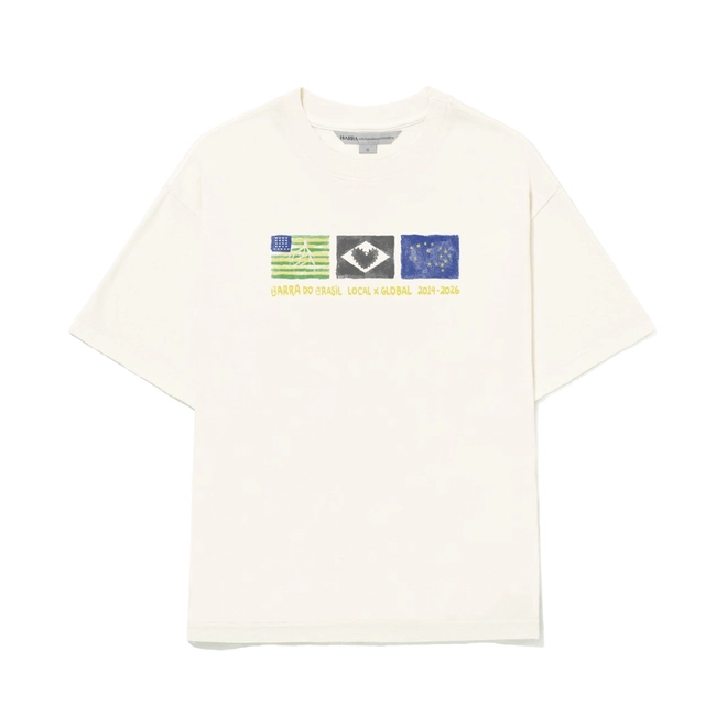 CAMISETA BARRA ICONOGRAFIA OFF WHITE