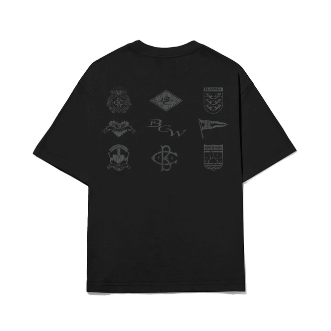 CAMISETA BARRA BANDEIRAS PRETA