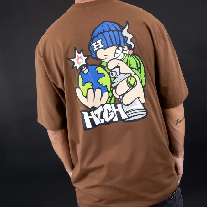 CAMISETA HIGH REBEL BROWN