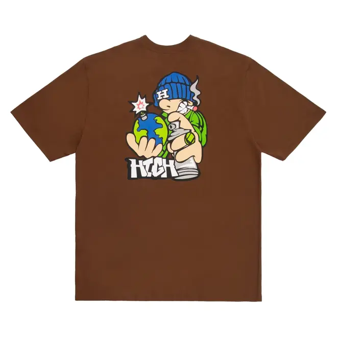 CAMISETA HIGH REBEL BROWN