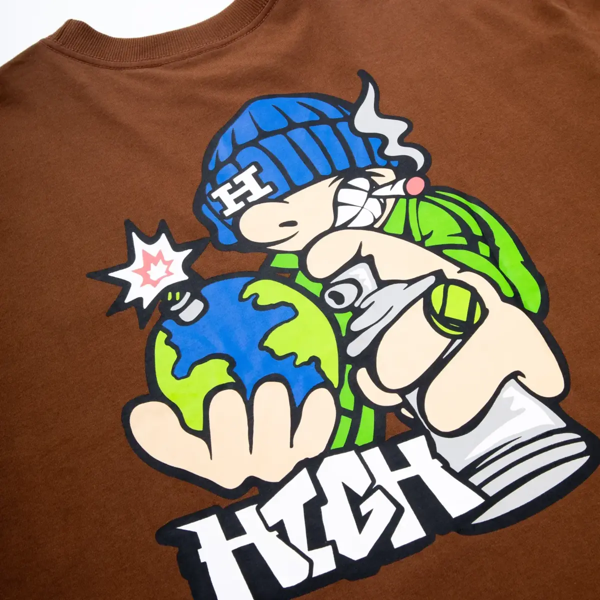 CAMISETA HIGH REBEL BROWN