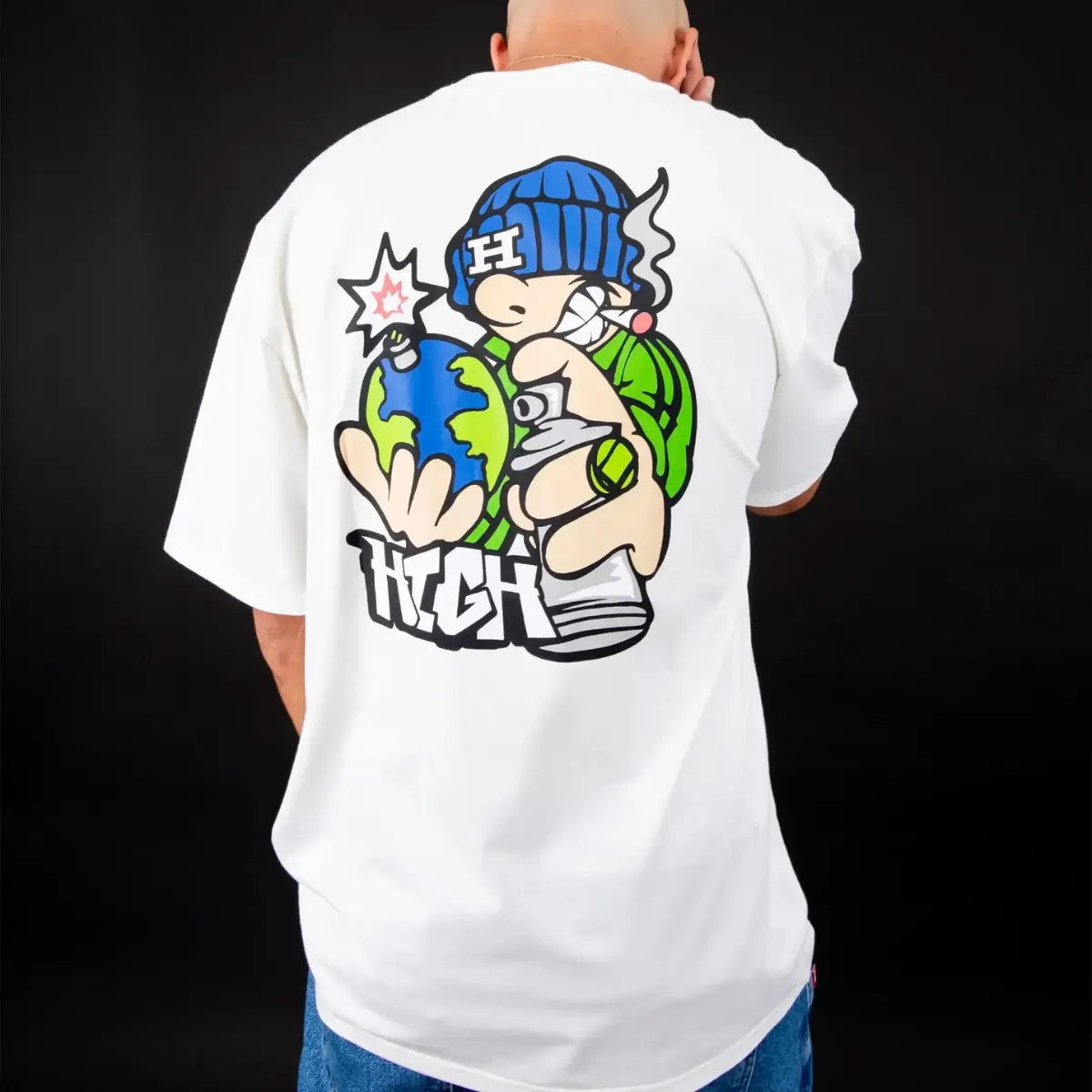 CAMISETA HIGH REBEL WHITE