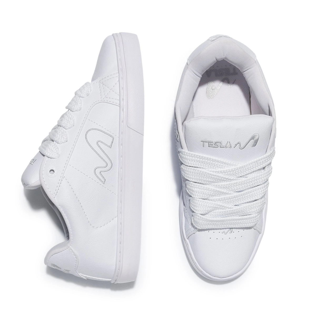 TENIS TESLA HERTZ ALL WHITE