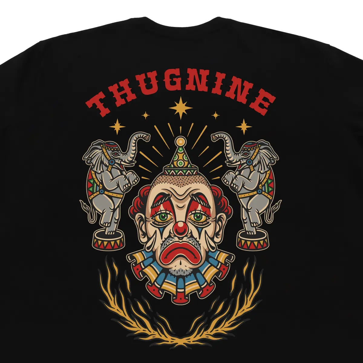CAMISETA THUG NINE SAD CLOWN