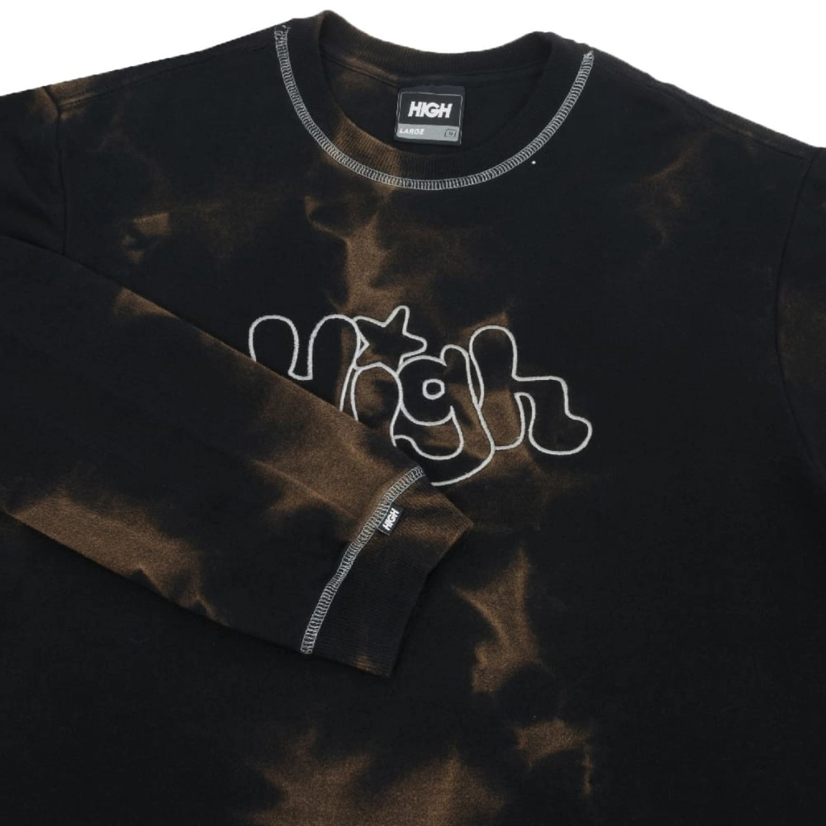 MOLETOM HIGH DYED CREWNECK BUBBLY BLACK