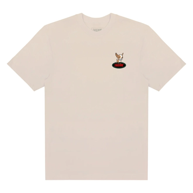 CAMISETA THUG NINE CHARRA BEGE
