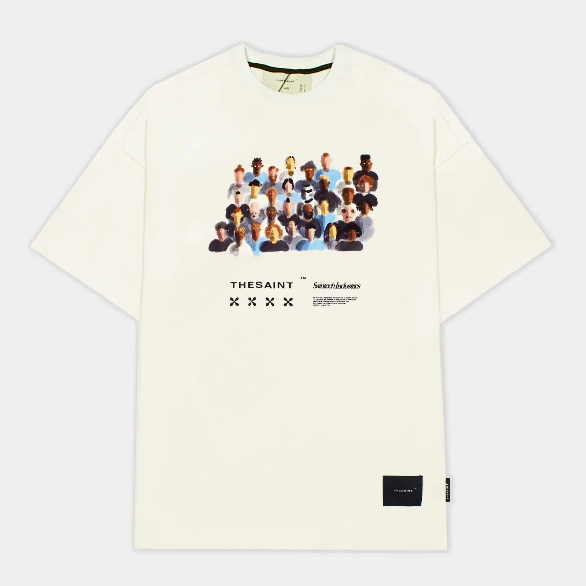 T-SHIRT OVERSIZED HUMAN x ROBOT  OFF WHITE GG