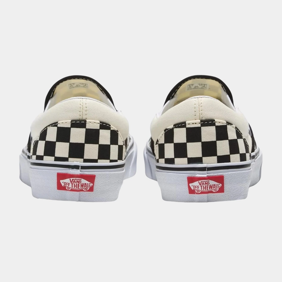 TENIS SLIP-ON CHECKERBOARD BLACK WHITE