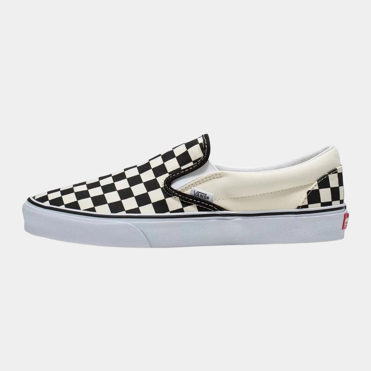 TENIS SLIP-ON CHECKERBOARD BLACK WHITE