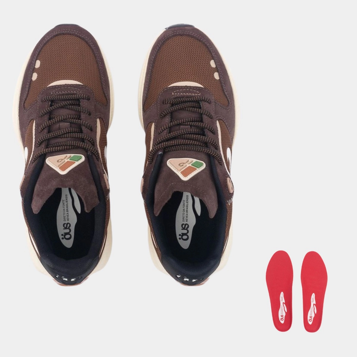 TENIS OUS TEXTIL HEVEA DOTS CAFE CHANTILLY