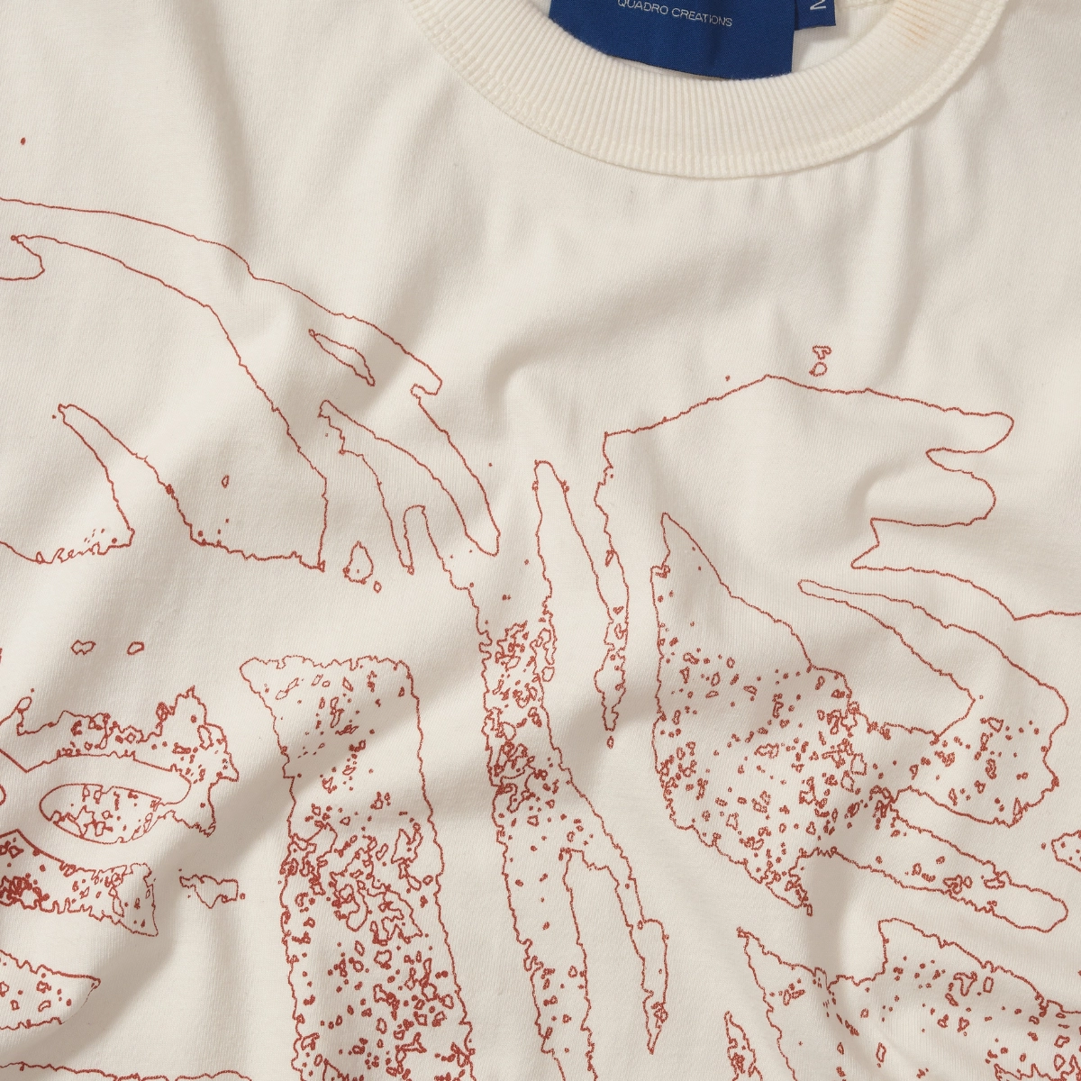 CAMISETA QUADRO CREATIONS TRAMA BOXY
