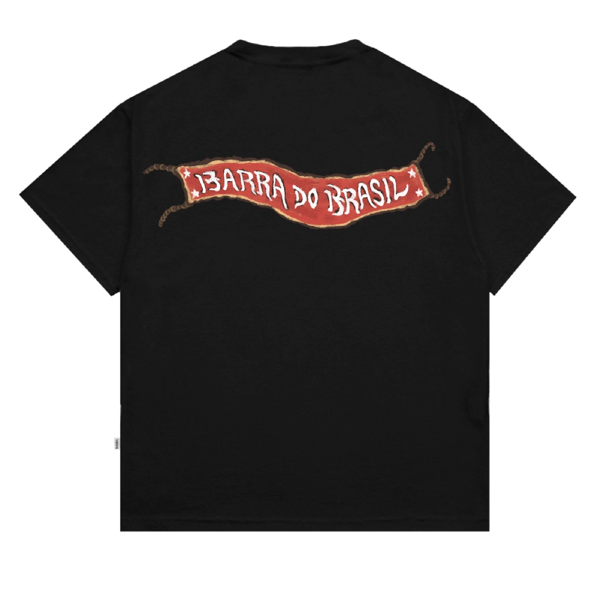 CAMISETA BARRA CREW NAIF PRETA