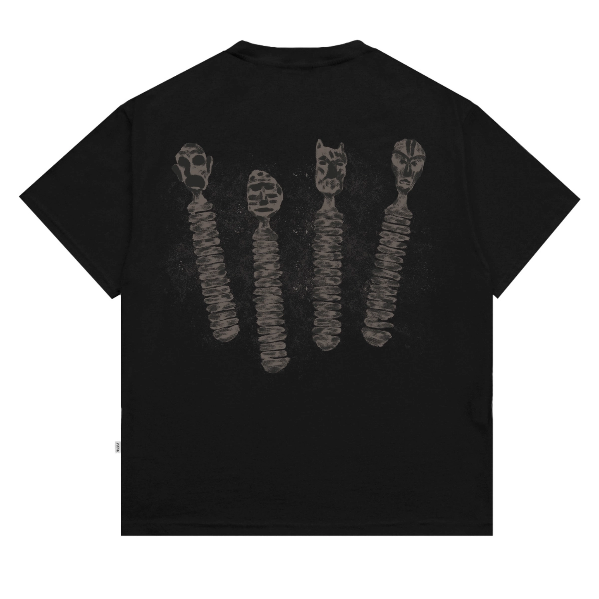 CAMISETA BARRA CREW CASACA PRETA
