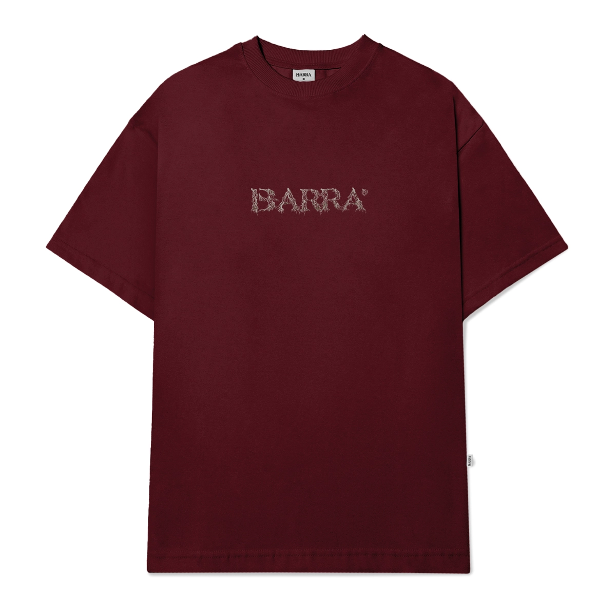 CAMISETA BARRA CREW LOGO RAIZES BORDO