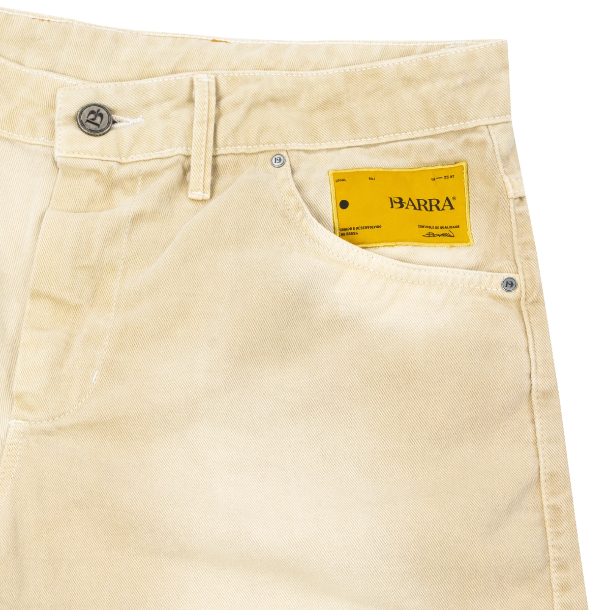 BERMUDA JEANS BARRA RAIZES