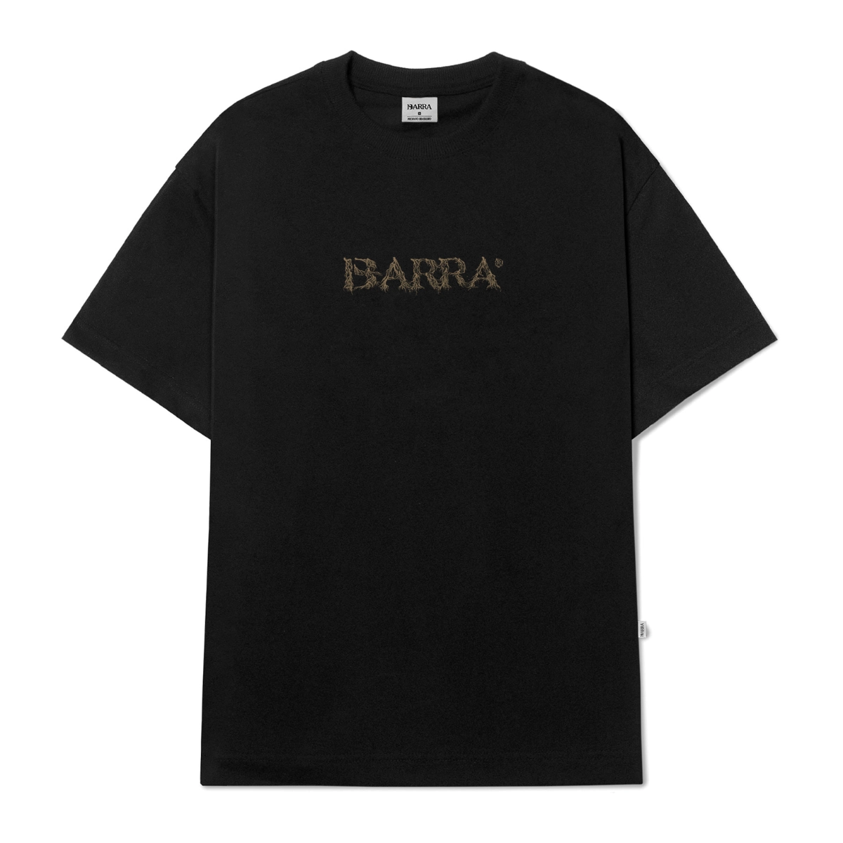 CAMISETA BARRA LOGO RAÍZES PRETA